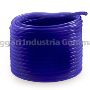 TUBO SINGOLO SILICONE COLORE BLU 7x14 mm